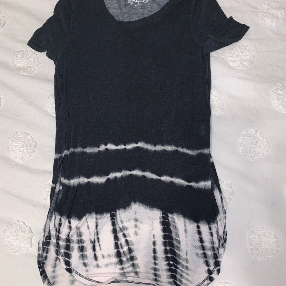 Tie-dye high low shirt